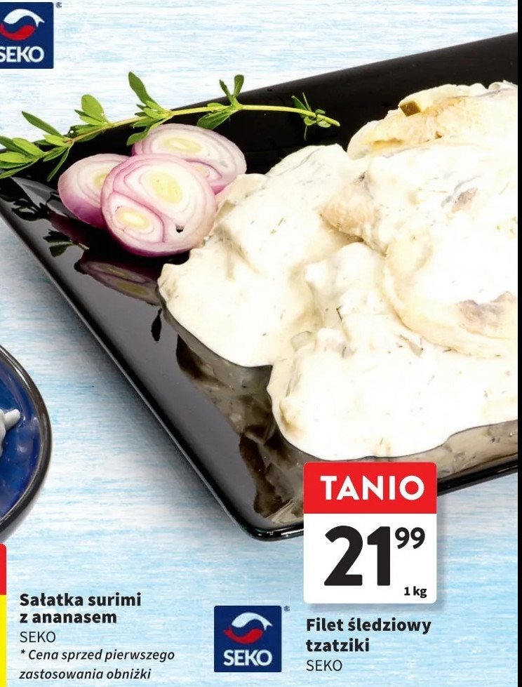 Filety śledziowe w sosie tzatziki Seko promocja w Intermarche