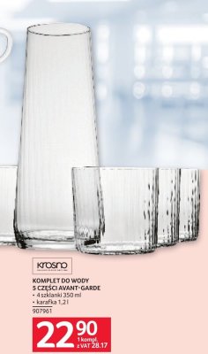Komplet do wody 5 części Avant-Garde Krosno promocja w Selgros