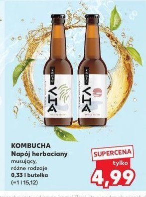 Napój kombucha zielona sencha promocja w Kaufland