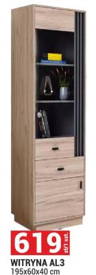 Witryna AL3 195x60x40 cm promocja w Merkury Market