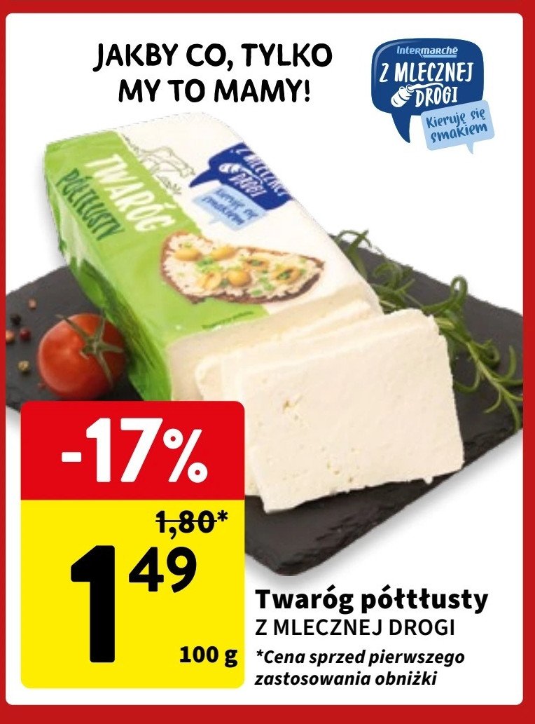 Twaróg półtłusty Z mlecznej drogi promocja