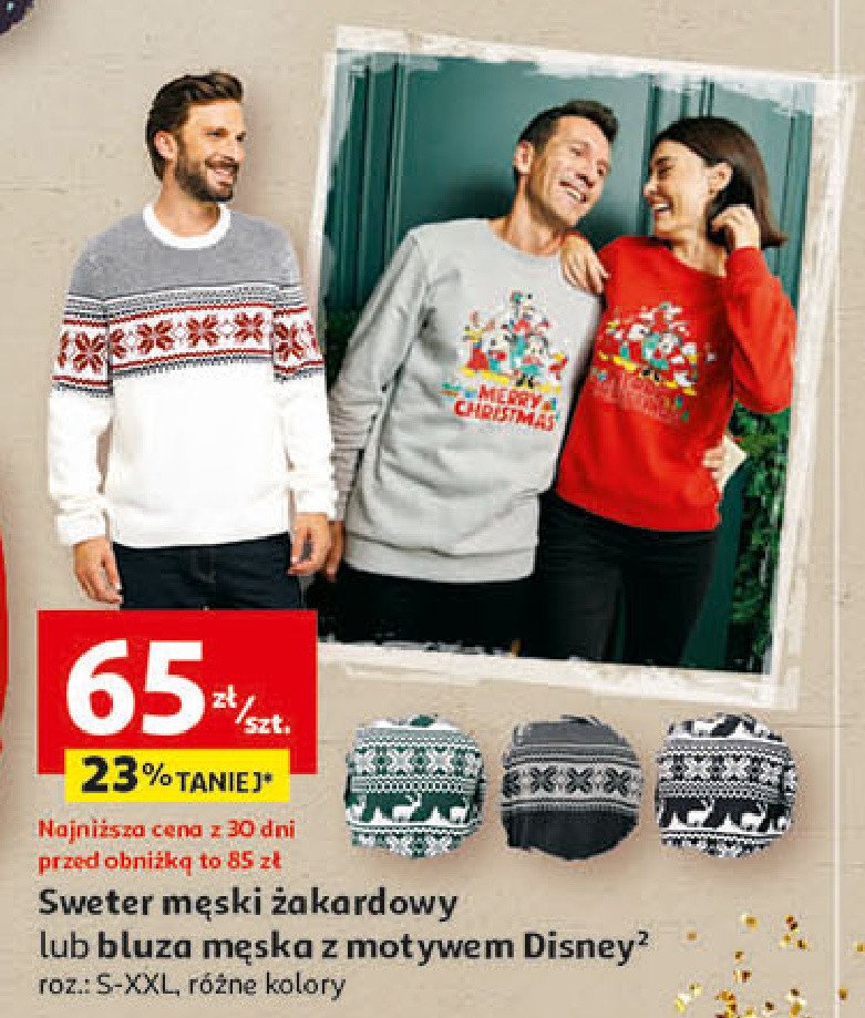 Bluza męska disney s-xxl Auchan inextenso promocja