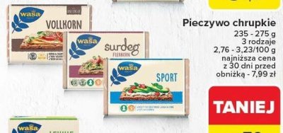 Pieczywo chrupkie 235-275g Wasa promocja w Carrefour