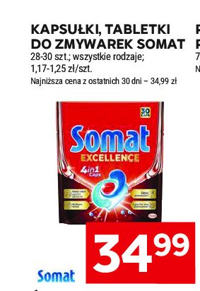 Tabletki do zmywarki SOMAT EXCELLENCE 4IN1 promocja