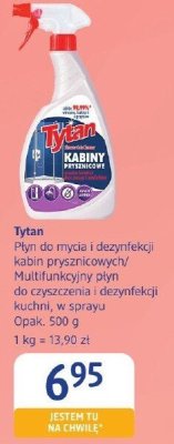 Płyn do mycia i dezynfekcji kabin prysznicowych Tytan 500 g promocja w Drogerie DM