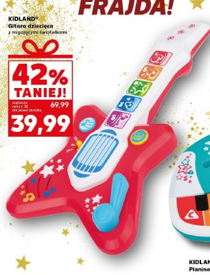 Gitara dziecięca z migającymi światełkami promocja w Kaufland