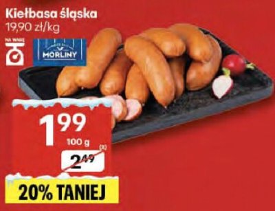 Kiełbasa śląska 100g promocja w Delikatesy Centrum