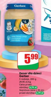 Deser dla dzieci Gerber promocja w Dino