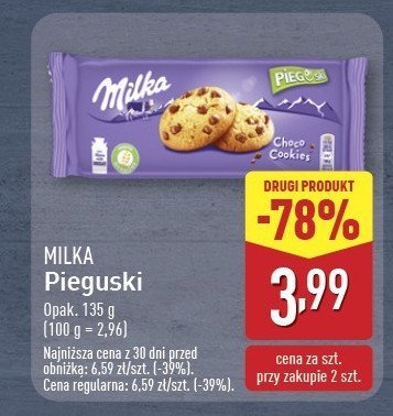 Ciastka z kawałkami czekolady Pieguski promocja