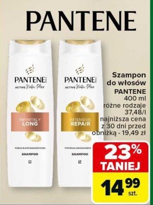 Szampon do włosów Pantene różne rodzaje promocja w Carrefour Market