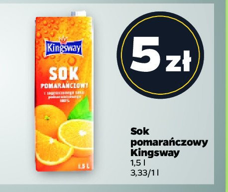 Sok pomarańczowy Kingsway promocja