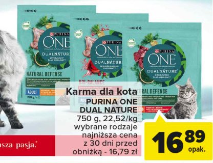 Karma dla kota dual nature 偶urawina z kurczakiem Purina one promocja