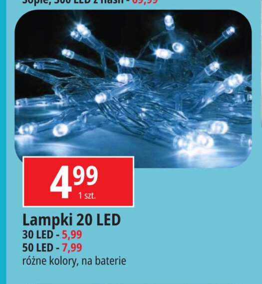 Lampki choinkowe 30 lampek promocja