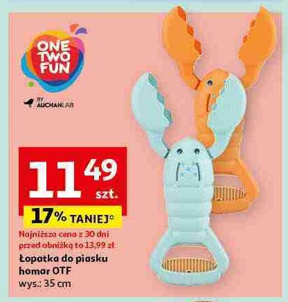 艁opatka do piasku homar One two fun promocja