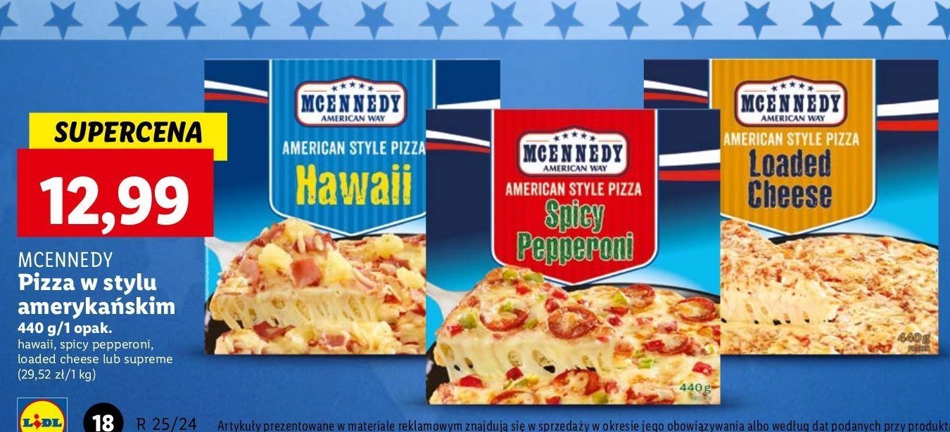 Pizza spicy pepperoni Mcennedy promocja