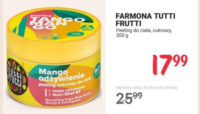 Peeling do ciała cukrowy Mango odżywienie promocja w Rossmann