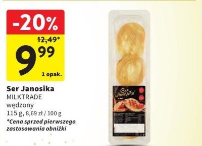 Ser Janosika MILKTRADE wędzony promocja w Intermarche