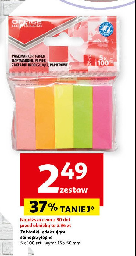 Zakładki indeksujące Office products promocja