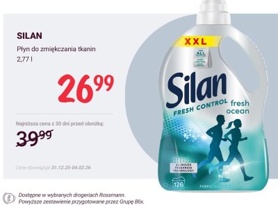 Płyn do zmiękczania tkanin Fresh Control ocean 2,77 l promocja w Rossmann