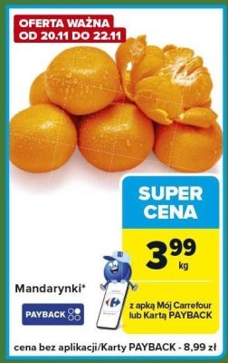 Mandarynki promocja w Carrefour Express