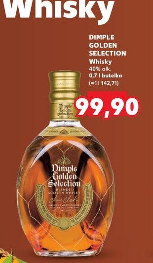 Whisky Dimple golden selection promocja w Kaufland