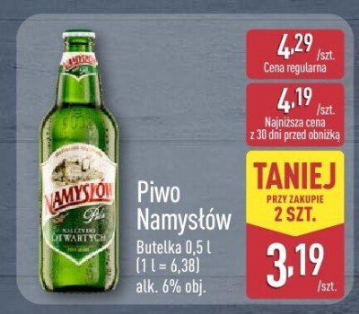 Piwo Namysłów promocja w Aldi