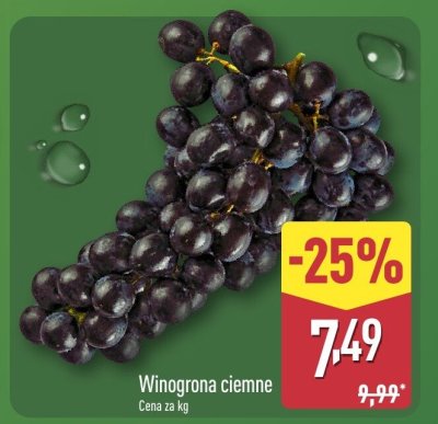 Winogrona ciemne promocja w Aldi