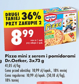 Mini pizza z serem i szynką Dr. oetker minipizza promocja