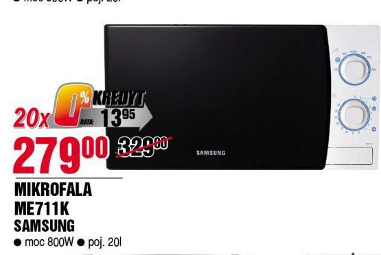 Kuchenka mikrofalowa me711k Samsung promocja