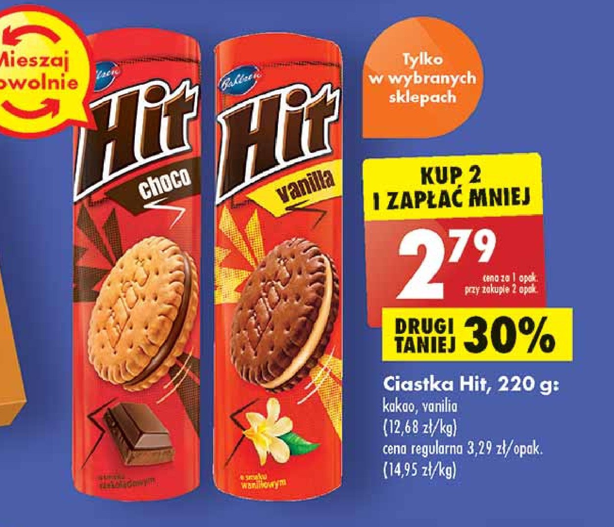 Ciastka kakaowe Hit Hit bahlsen promocja