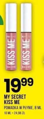 Pomadka w płynie My Secret Kiss Me 8 ml promocja w Drogerie Natura