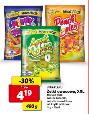 Żelki apple loopies Sugar land promocja