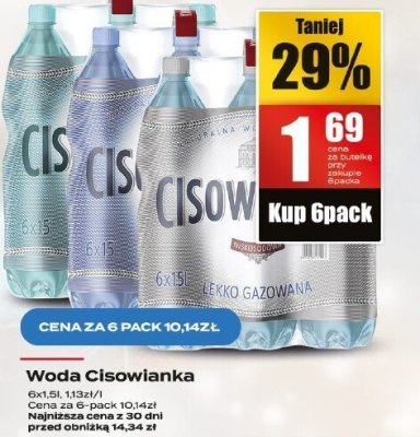Woda Cisowianka promocja w Supeco