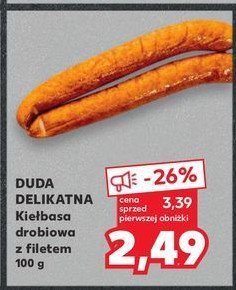 Kiełbasa delikatna drobiowa z filetem Silesia duda promocja