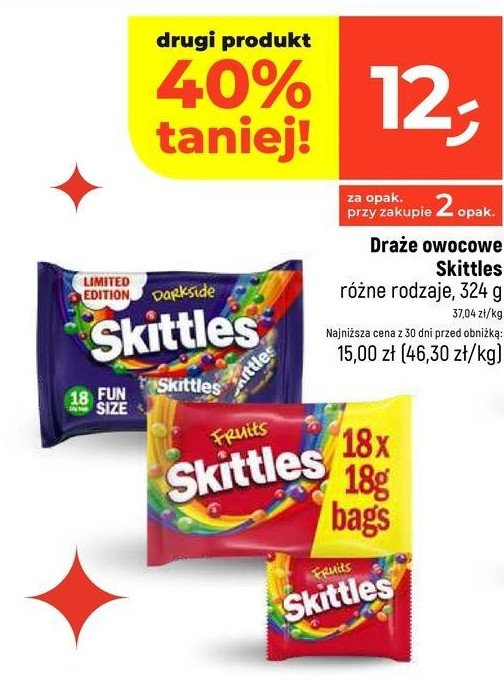 Cukierki fruits Skittles promocja