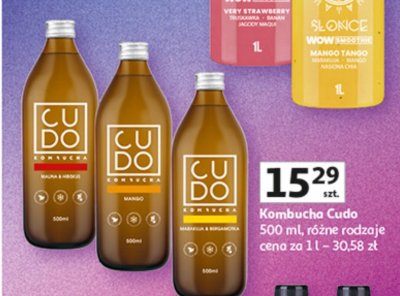Kombucha Cudo 500 ml, różne rodzaje promocja w Auchan