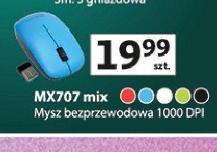 Mysz mx707 czerwona Vakoss promocja w Auchan