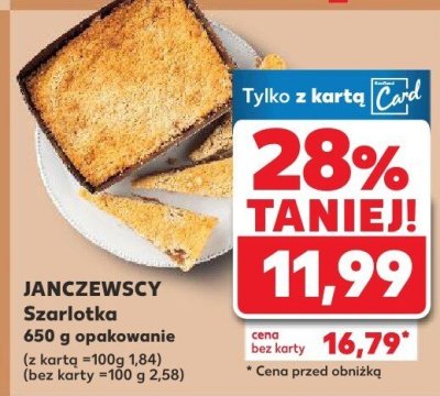 Szarlotka 650 g  promocja w Kaufland