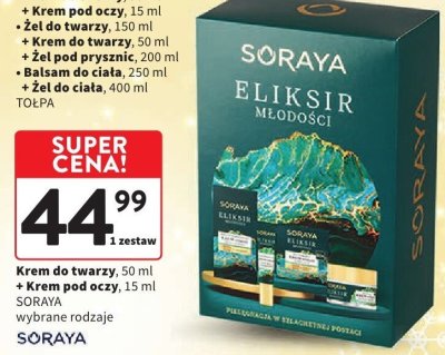 Zestaw: krem do twarzy + krem pod oczy, wybrane rodzaje promocja w Intermarche