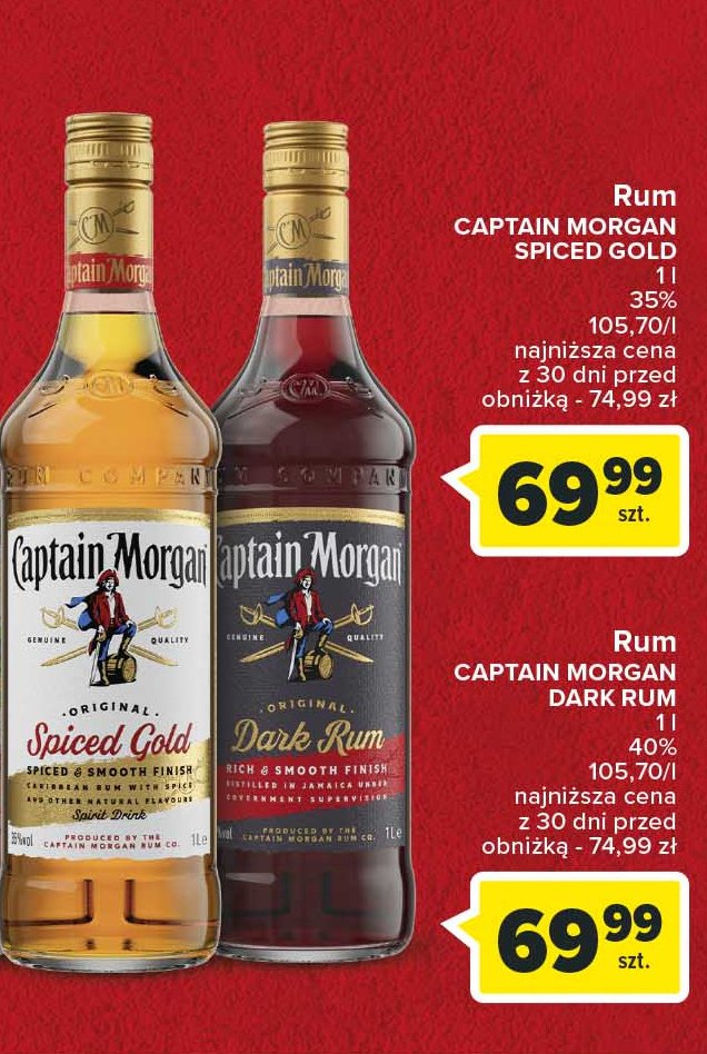 Rum CAPTAIN MORGAN SPICED WHITE promocja