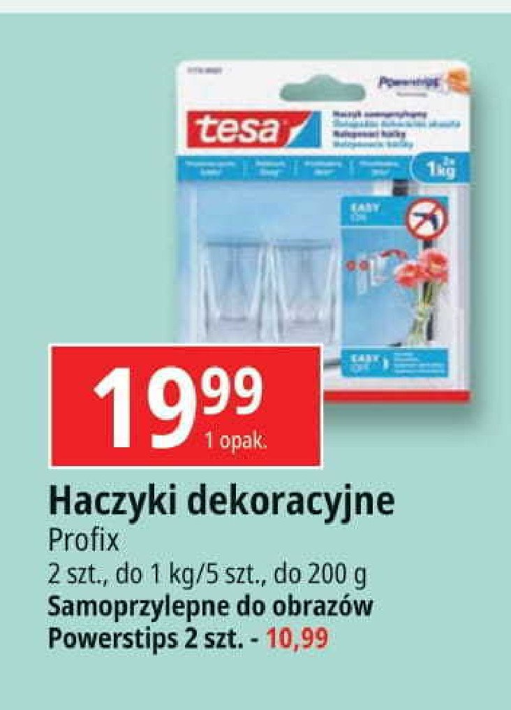 Haczyki samoprzylepne Tesa promocja