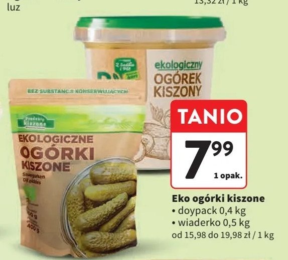 Ogórek kiszony PRODUKTY KISZONE promocja