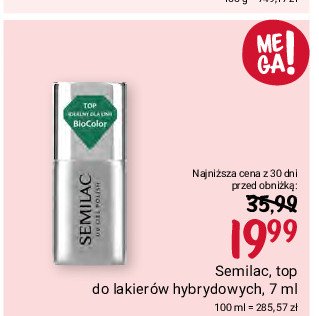 Baza do lakierów hybrydowych Semilac promocja