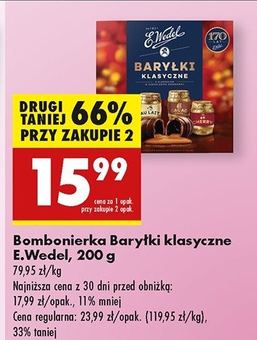 Bombonierka E. wedel bary艂ki promocja