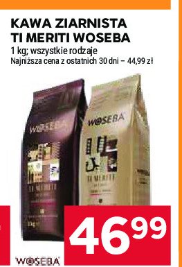 Kawa Woseba ti meriti crema e aroma promocja w Stokrotka