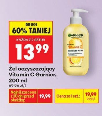 Żel oczyszczający Vitamin C Garnier promocja w Biedronka