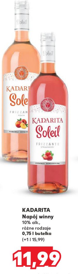 Wino Kadarka soleil peach promocja w Kaufland