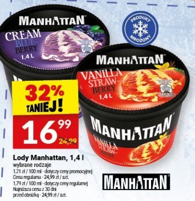 Lody Manhattan promocja w Twój Market