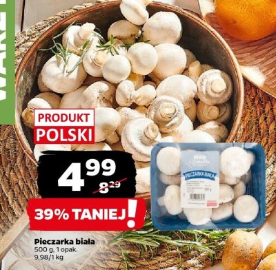 Pieczarka biała promocja w Netto