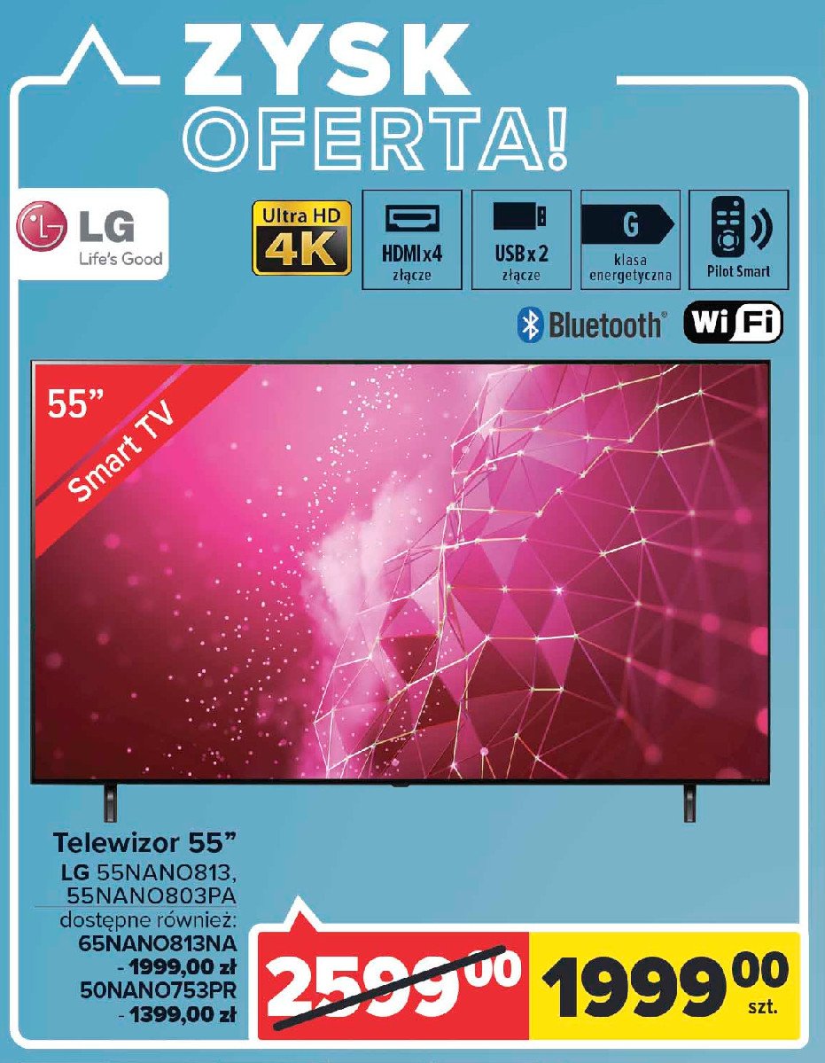 Telewizor 65" 65nano813na promocja